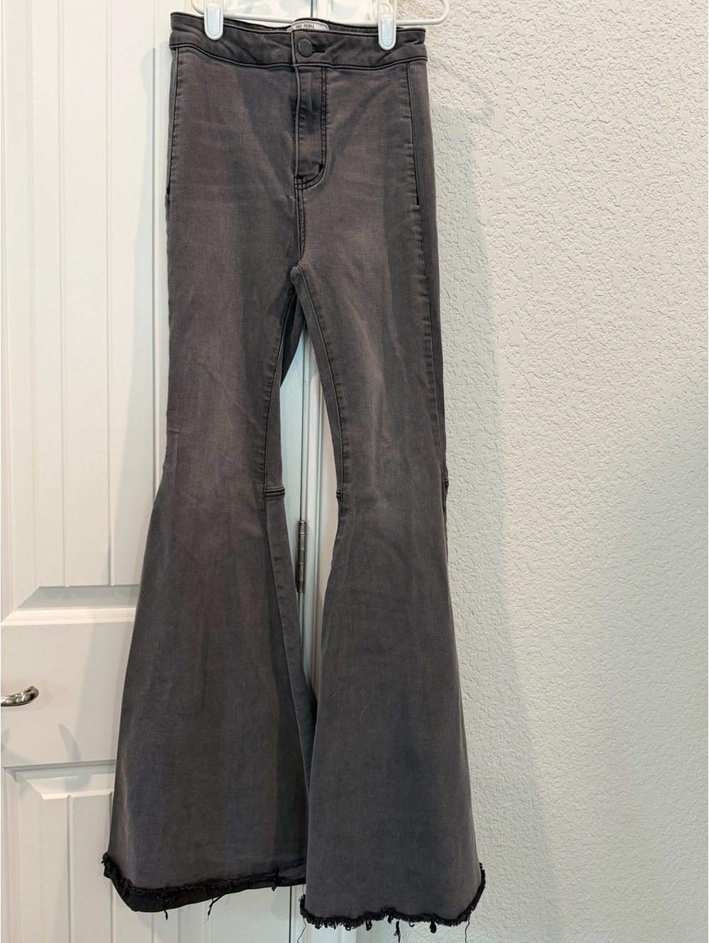Free People Women's Gray Flared Jeans Size W25